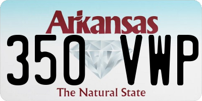 AR license plate 350VWP