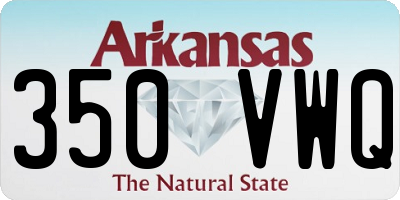 AR license plate 350VWQ