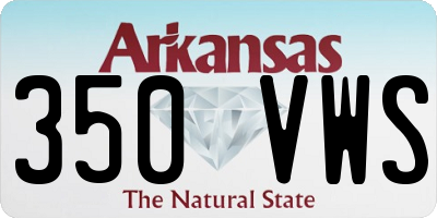 AR license plate 350VWS