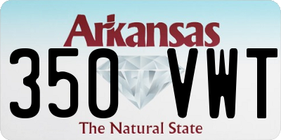 AR license plate 350VWT