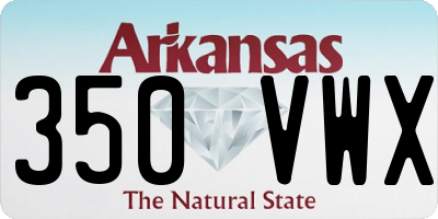 AR license plate 350VWX