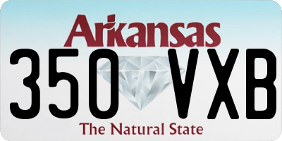AR license plate 350VXB