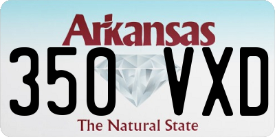 AR license plate 350VXD