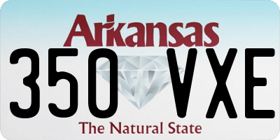 AR license plate 350VXE