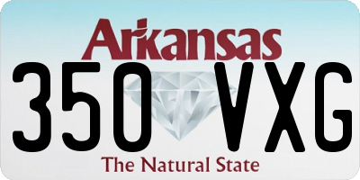 AR license plate 350VXG