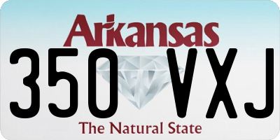 AR license plate 350VXJ