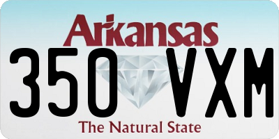 AR license plate 350VXM