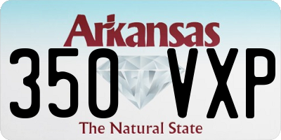 AR license plate 350VXP