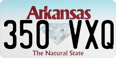 AR license plate 350VXQ