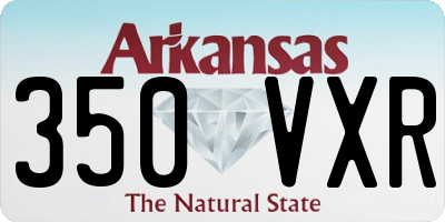 AR license plate 350VXR