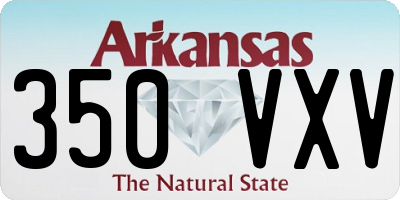 AR license plate 350VXV
