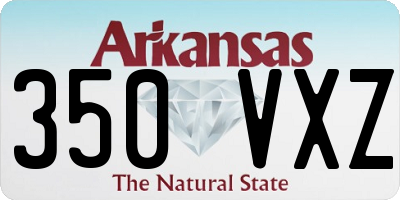 AR license plate 350VXZ