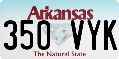 AR license plate 350VYK
