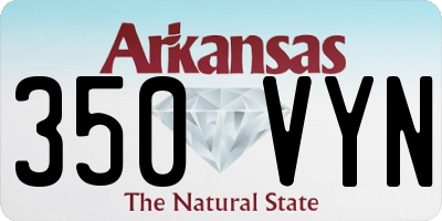 AR license plate 350VYN
