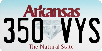 AR license plate 350VYS