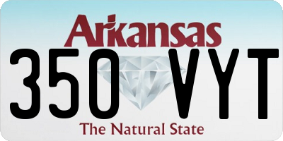 AR license plate 350VYT