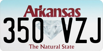 AR license plate 350VZJ