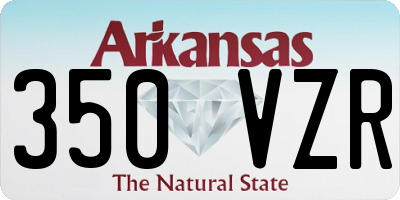 AR license plate 350VZR