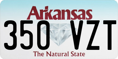 AR license plate 350VZT
