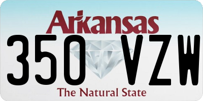 AR license plate 350VZW
