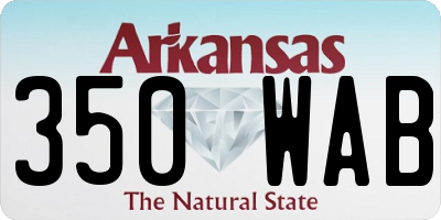 AR license plate 350WAB