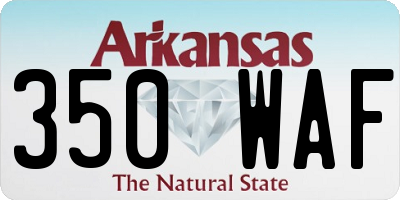AR license plate 350WAF