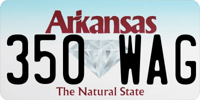 AR license plate 350WAG