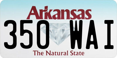 AR license plate 350WAI