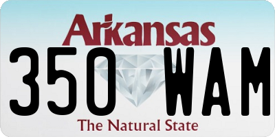 AR license plate 350WAM