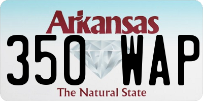 AR license plate 350WAP