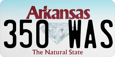 AR license plate 350WAS