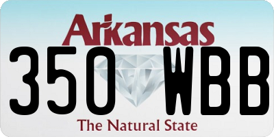 AR license plate 350WBB