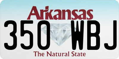AR license plate 350WBJ