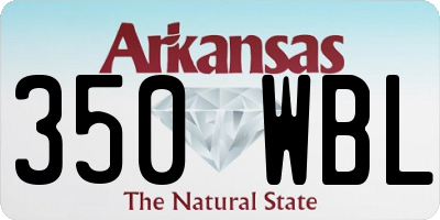 AR license plate 350WBL