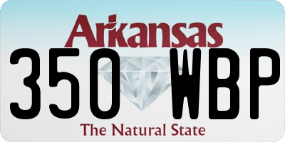 AR license plate 350WBP