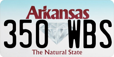 AR license plate 350WBS