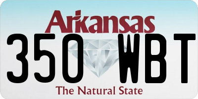 AR license plate 350WBT