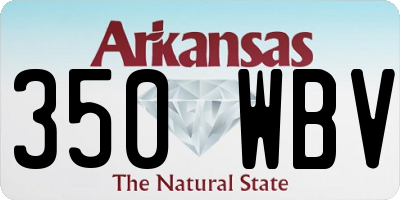 AR license plate 350WBV