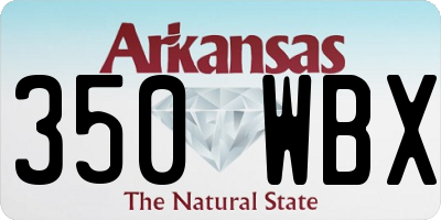 AR license plate 350WBX