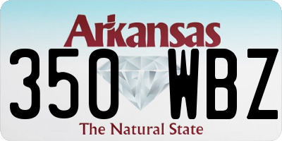 AR license plate 350WBZ