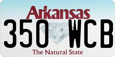 AR license plate 350WCB