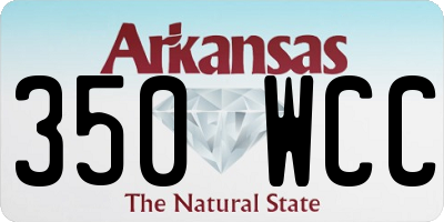 AR license plate 350WCC