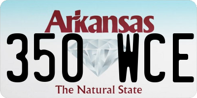 AR license plate 350WCE