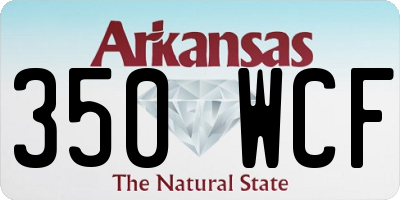 AR license plate 350WCF