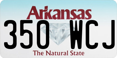 AR license plate 350WCJ