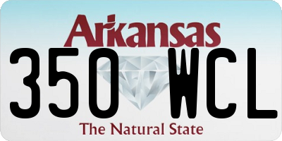 AR license plate 350WCL