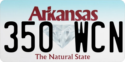 AR license plate 350WCN
