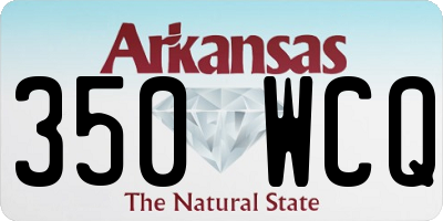 AR license plate 350WCQ