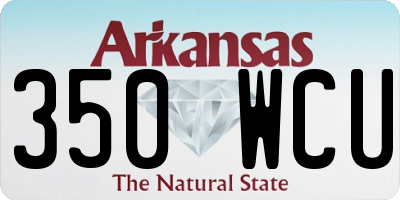 AR license plate 350WCU