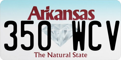 AR license plate 350WCV
